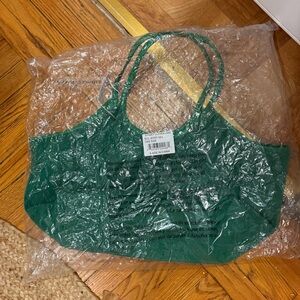 NWT!!!!!! Stoney Clover Lane Green Corduroy Scoop Tote